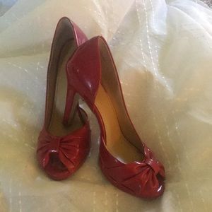 Red Patent Heels